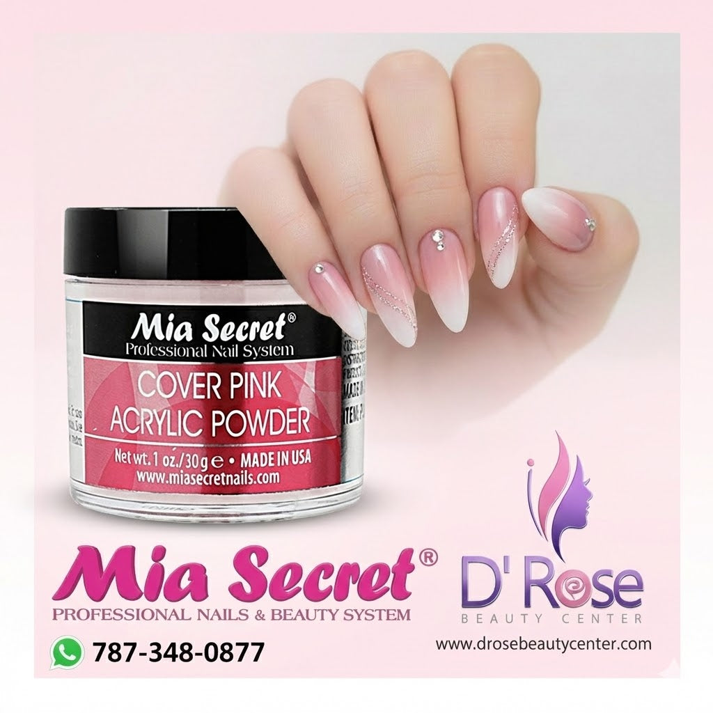 💖✨ Mia Secret® Cover PINK – Acrílico Cover Profesional 1 oz | Baby Boomer Perfecto ✨💖