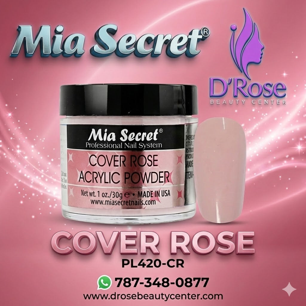 💖✨ Mia Secret® Cover ROSE – Acrílico Cover Profesional 1 oz (30 g) | PL420-CR ✨💖