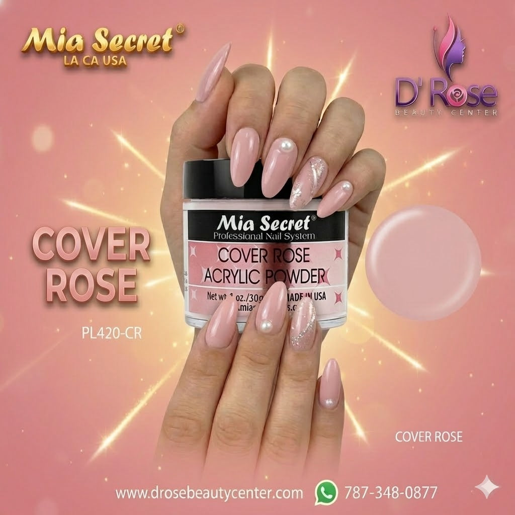 💖✨ Mia Secret® Cover ROSE – Acrílico Cover Profesional 1 oz (30 g) | PL420-CR ✨💖
