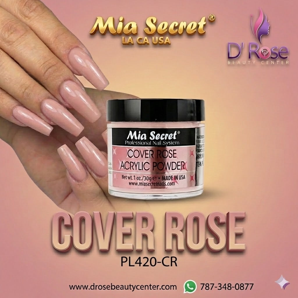 💖✨ Mia Secret® Cover ROSE – Acrílico Cover Profesional 1 oz (30 g) | PL420-CR ✨💖
