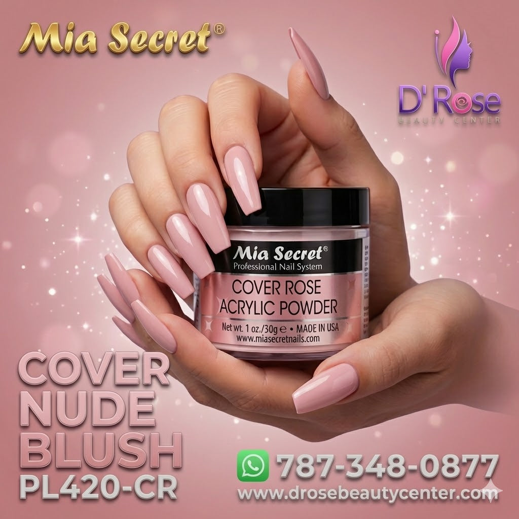 💖✨ Mia Secret® Cover ROSE – Acrílico Cover Profesional 1 oz (30 g) | PL420-CR ✨💖