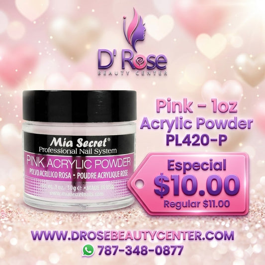 💖✨ Mia Secret® Pink Acrylic Powder 1 oz | Acrílico Rosado Profesional PL420-P ✨💖