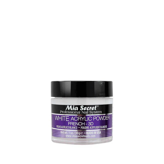 💖✨ Mia Secret® White Acrylic Powder French-3D 1 oz | Blanco Puro Profesional (PL420-W) ✨💖