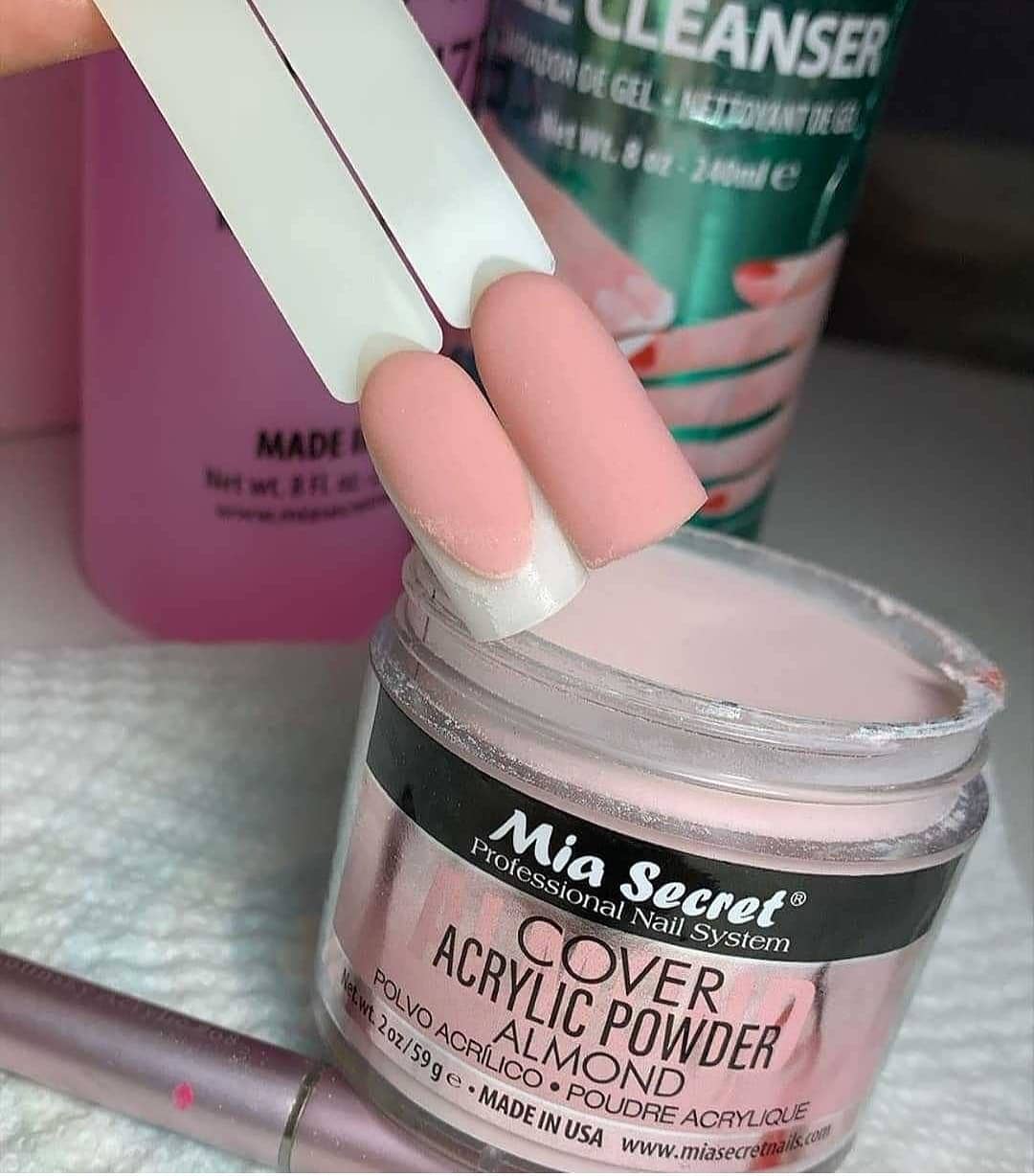 💖✨ Mia Secret® Cover Almond – Acrílico Cover Profesional 2 oz (PL430-AL) ✨💖