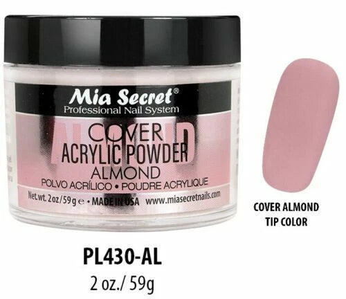💖✨ Mia Secret® Cover Almond – Acrílico Cover Profesional 2 oz (PL430-AL) ✨💖