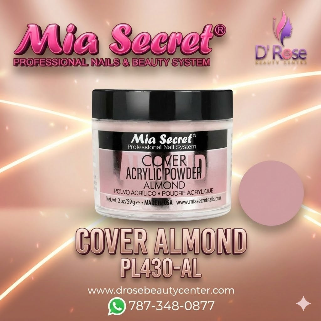 💖✨ Mia Secret® Cover Almond – Acrílico Cover Profesional 2 oz (PL430-AL) ✨💖
