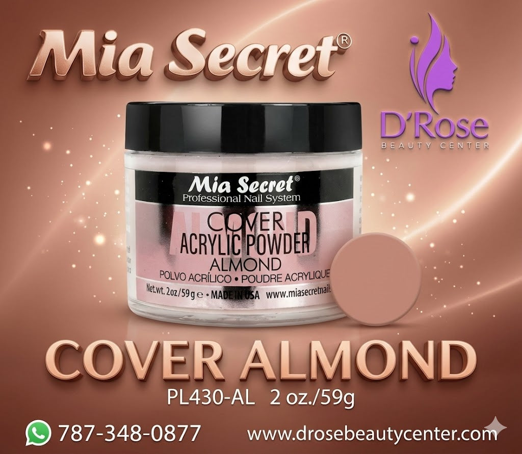 💖✨ Mia Secret® Cover Almond – Acrílico Cover Profesional 2 oz (PL430-AL) ✨💖