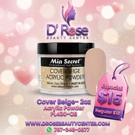 💖✨ Mia Secret® COVER BEIGE 2 oz – Base Nude Perfecta | PL430-CB ✨💖