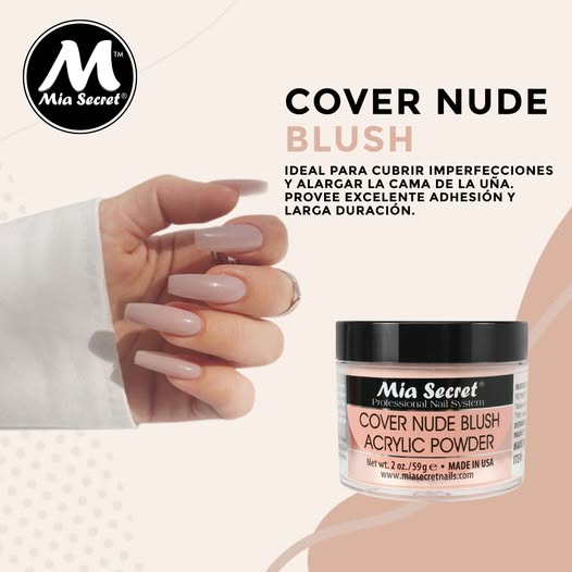 💖✨ Mia Secret® Cover Nude Blush – Acrílico Cover Profesional 2 oz (PL430-CM) ✨💖