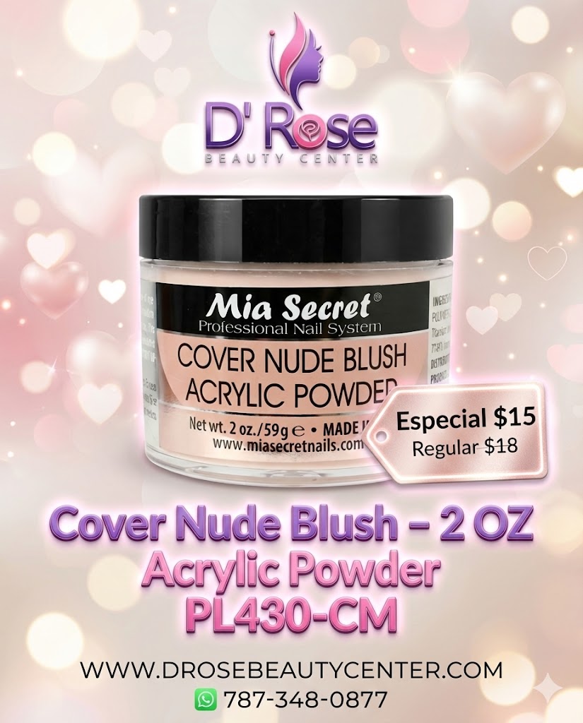 💖✨ Mia Secret® Cover Nude Blush – Acrílico Cover Profesional 2 oz (PL430-CM) ✨💖