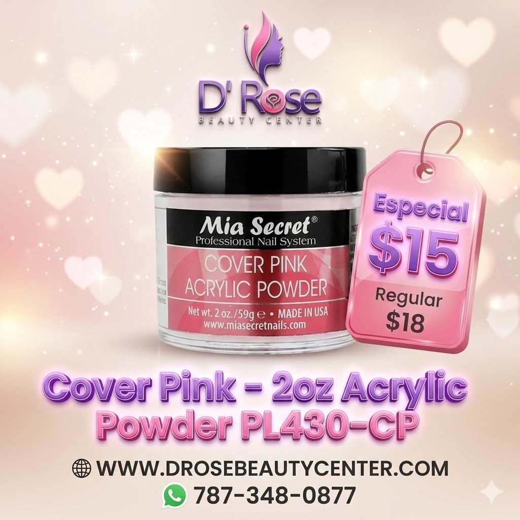 💖✨ Mia Secret® Cover Pink 2 oz – Acrílico Cover Profesional | PL430-CP ✨💖
