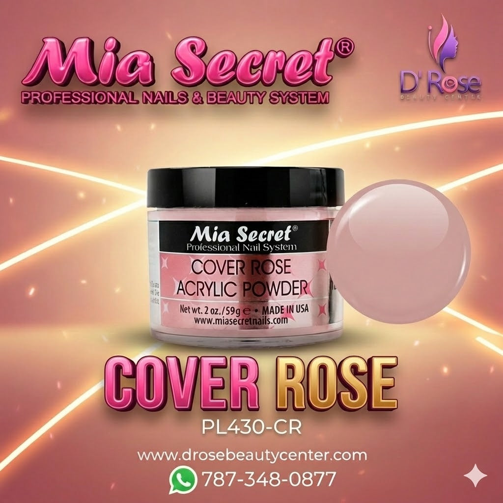 💖✨ Mia Secret® Cover ROSE 2 oz – Acrílico Cover Profesional | PL430-CR ✨💖