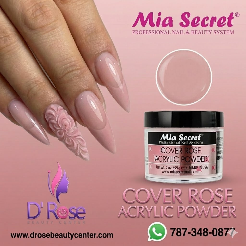 💖✨ Mia Secret® Cover ROSE 2 oz – Acrílico Cover Profesional | PL430-CR ✨💖