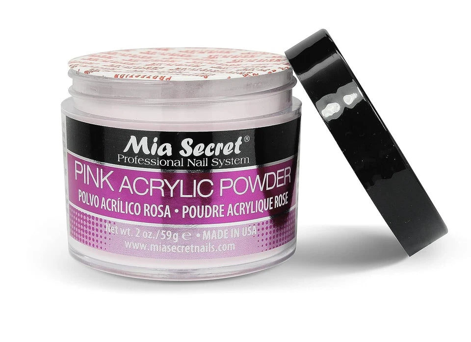💖 Pink Acrylic Powder 2 oz | Mia Secret® – Base Natural Profesional