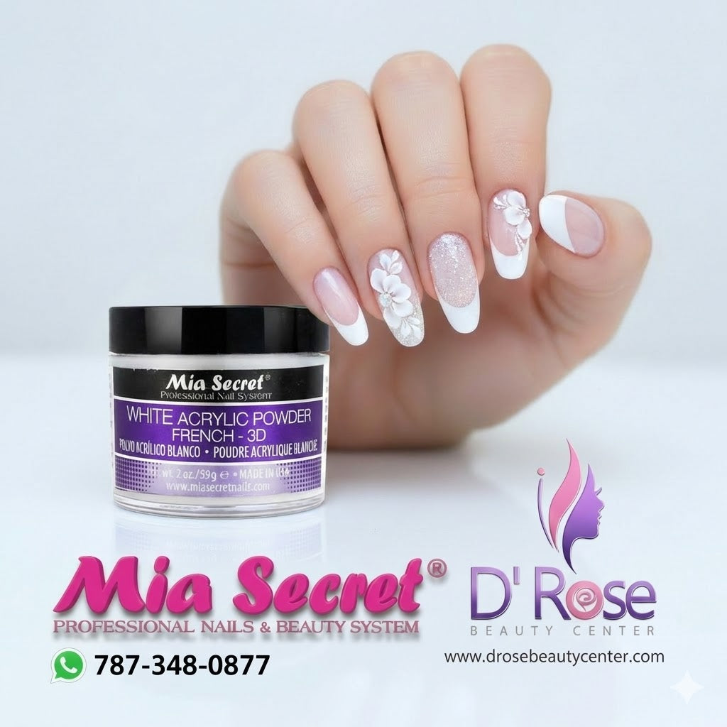 💖✨ Mia Secret® White Acrylic Powder French 3D 2 oz | PL430-W ✨💖