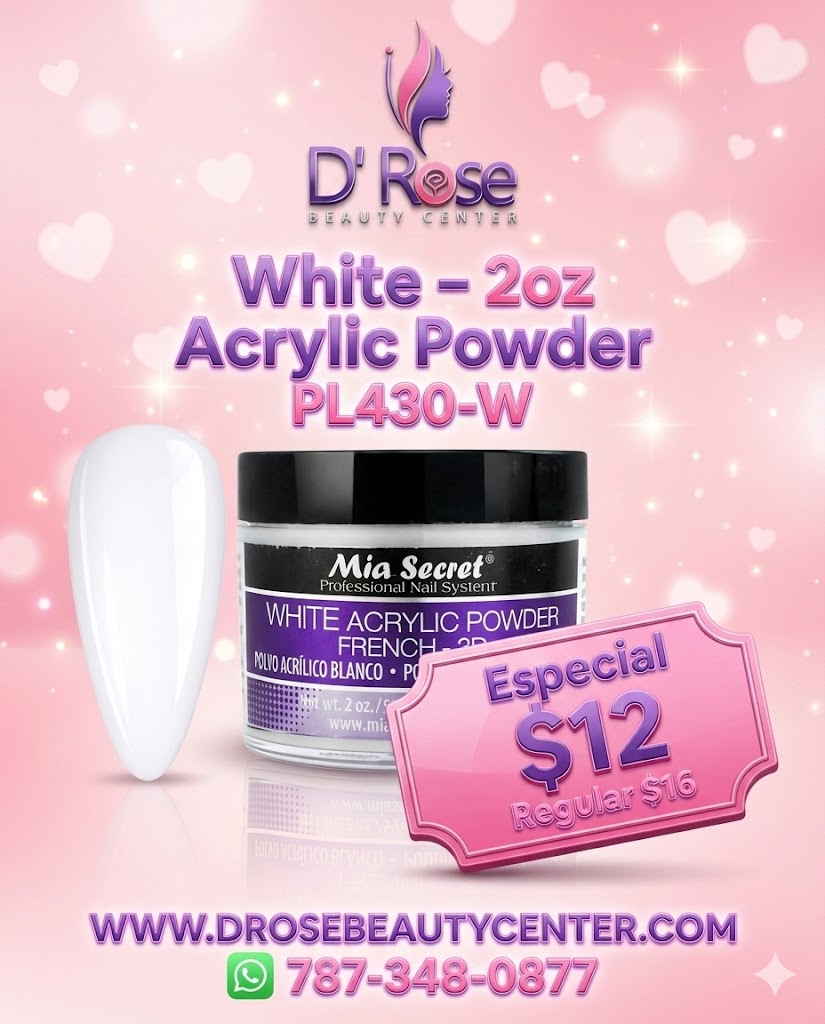 💖✨ Mia Secret® White Acrylic Powder French 3D 2 oz | PL430-W ✨💖