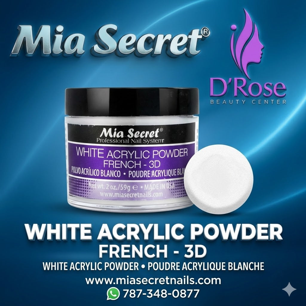 💖✨ Mia Secret® White Acrylic Powder French 3D 2 oz | PL430-W ✨💖