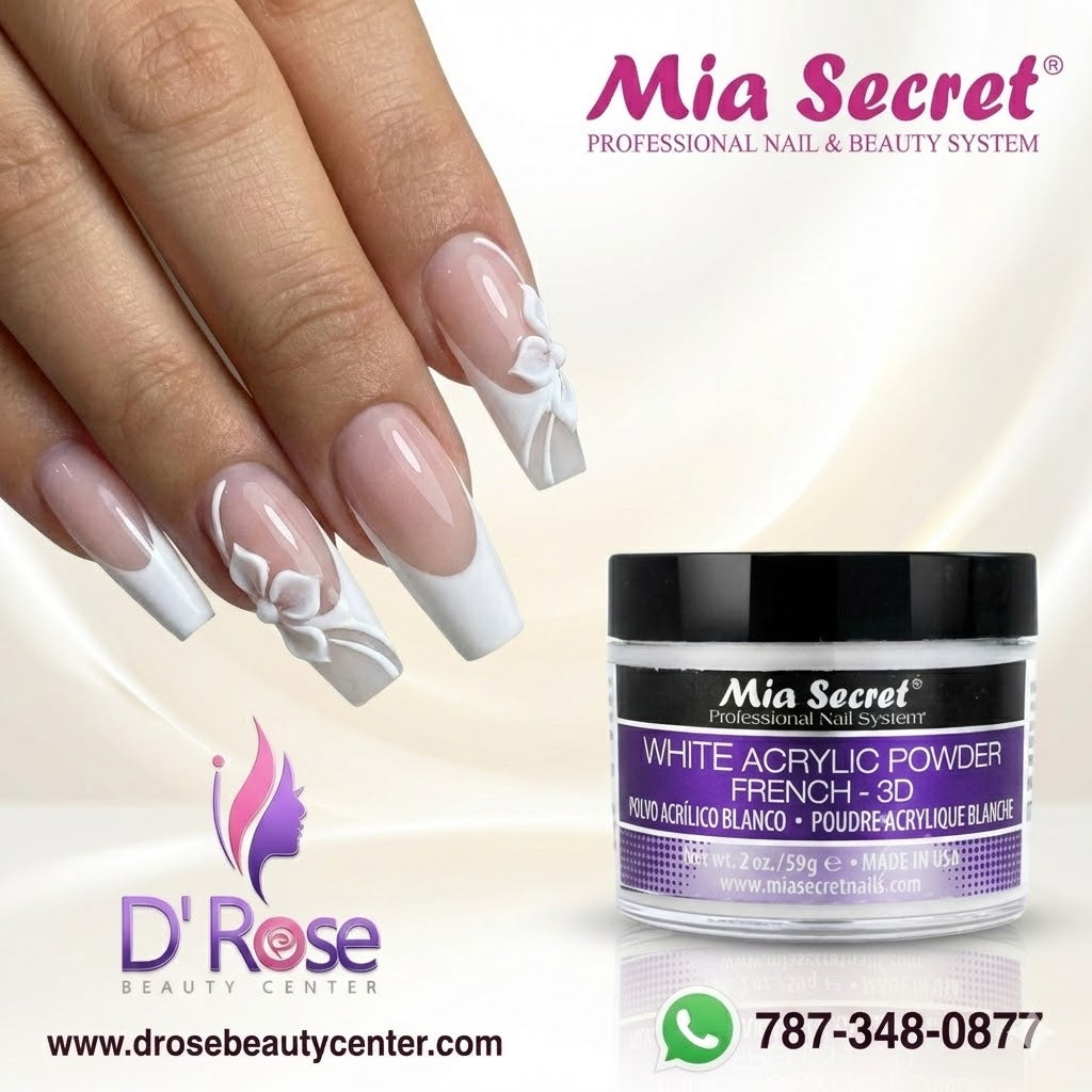 💖✨ Mia Secret® White Acrylic Powder French 3D 2 oz | PL430-W ✨💖