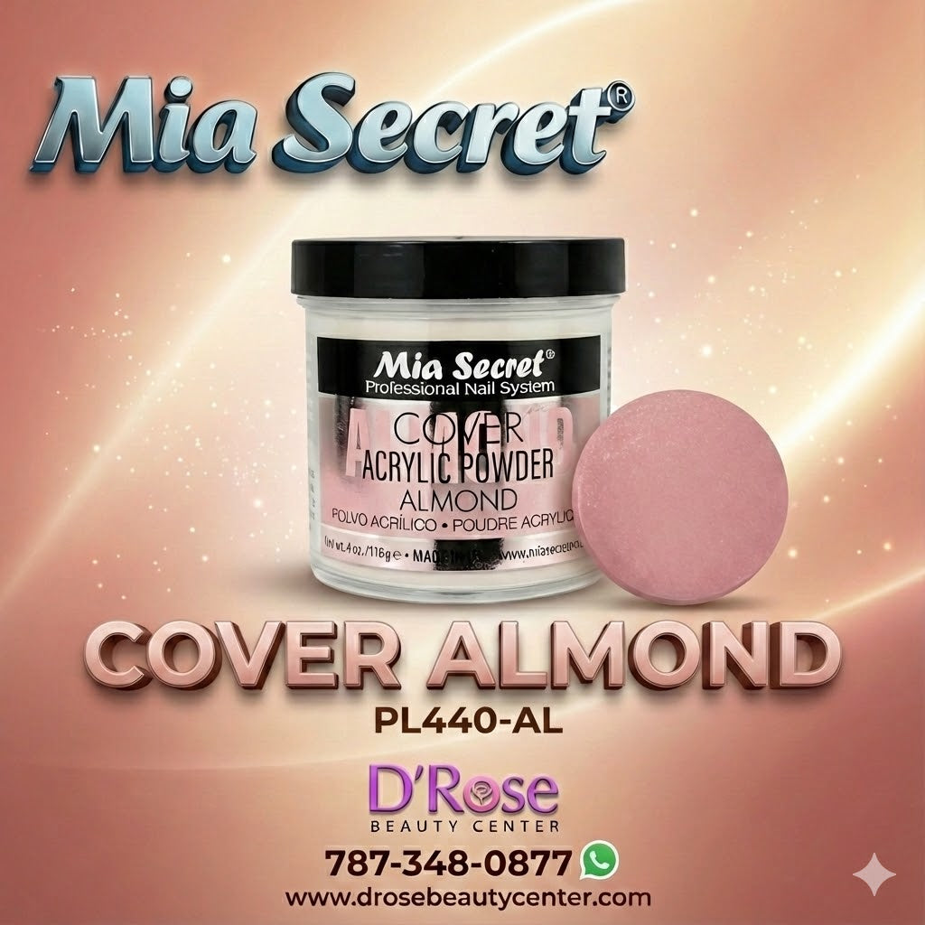 💖✨ Mia Secret® Cover Almond – Acrílico Cover Profesional 4 oz (PL440-AL) ✨💖