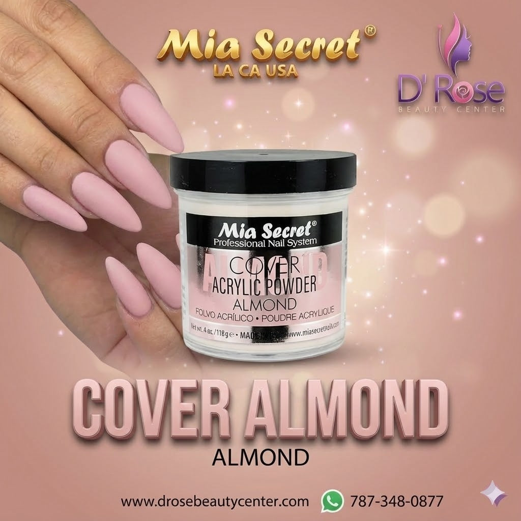 💖✨ Mia Secret® Cover Almond – Acrílico Cover Profesional 4 oz (PL440-AL) ✨💖