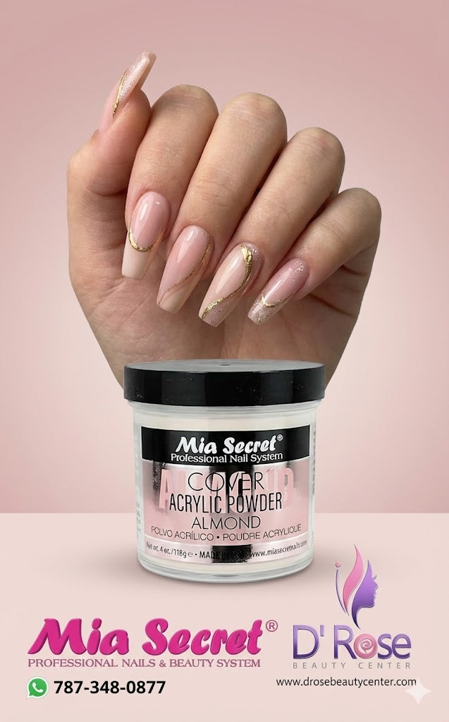 💖✨ Mia Secret® Cover Almond – Acrílico Cover Profesional 4 oz (PL440-AL) ✨💖