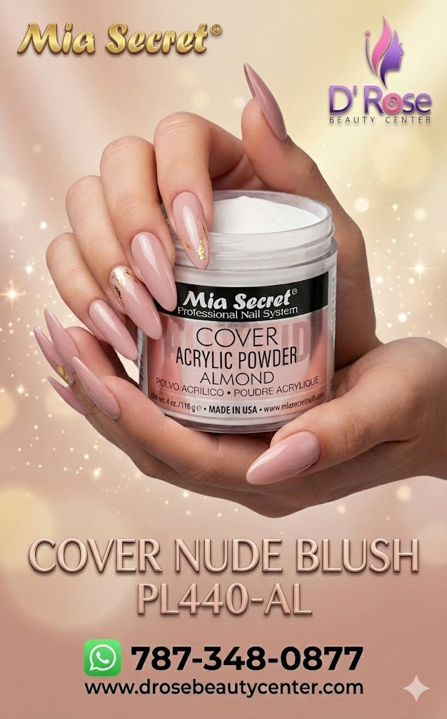 💖✨ Mia Secret® Cover Almond – Acrílico Cover Profesional 4 oz (PL440-AL) ✨💖