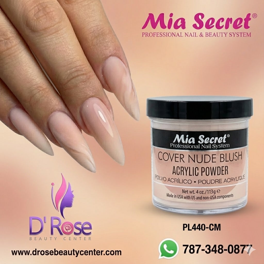 💖✨ Mia Secret® Cover Nude Blush – Acrílico Cover Profesional 4 oz | PL440-CM ✨💖