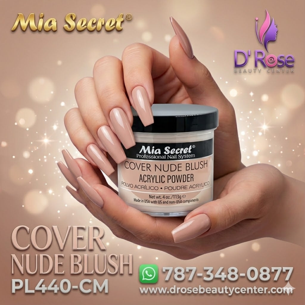💖✨ Mia Secret® Cover Nude Blush – Acrílico Cover Profesional 4 oz | PL440-CM ✨💖