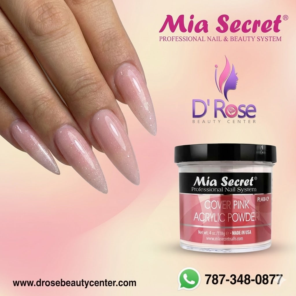 💖✨ Mia Secret® Cover Pink 4 oz – Acrílico Cover Profesional | PL440-CP ✨💖