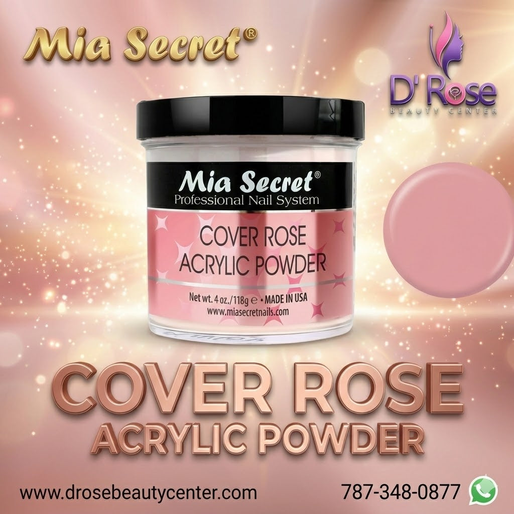 💖✨ Mia Secret® Cover ROSE – Acrílico Cover Profesional 4 oz | PL440-CR ✨💖