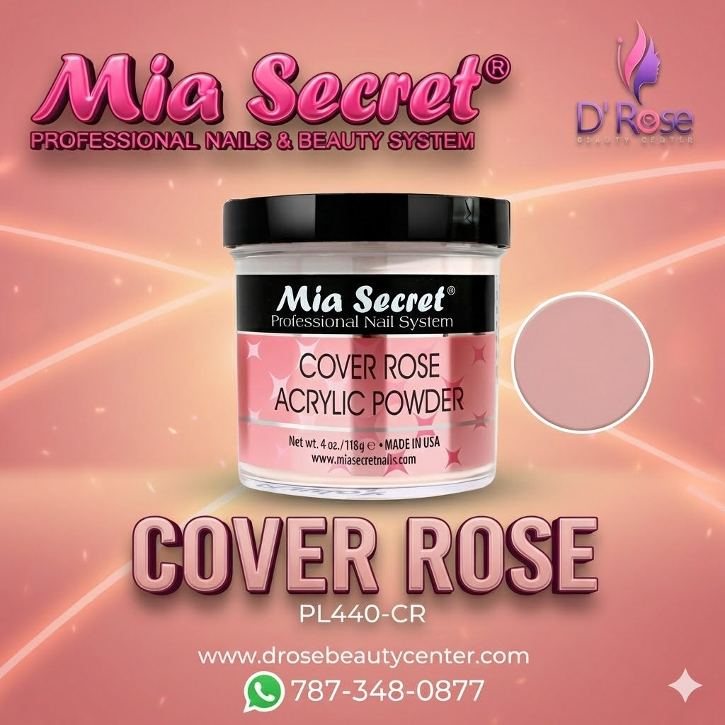 💖✨ Mia Secret® Cover ROSE – Acrílico Cover Profesional 4 oz | PL440-CR ✨💖