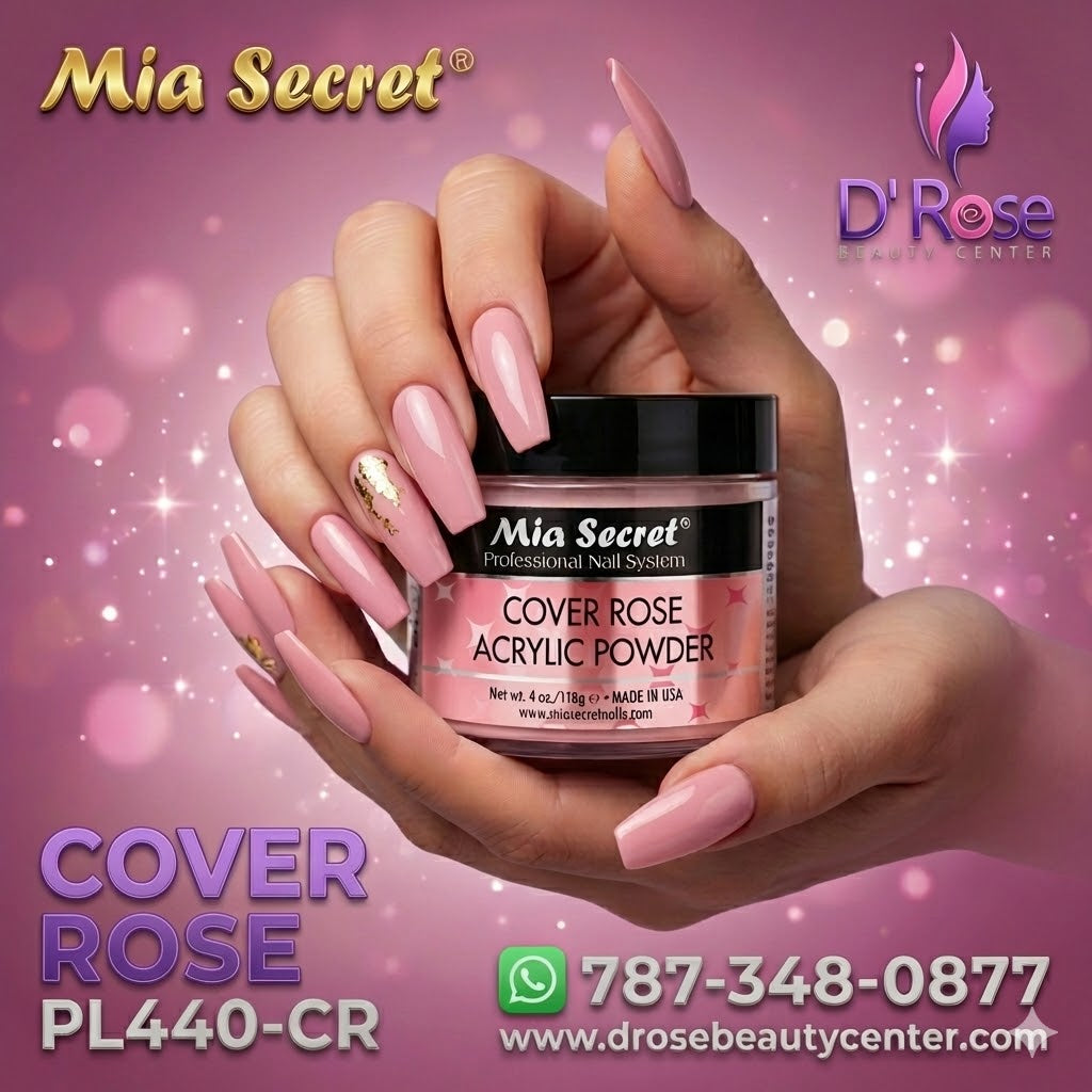 💖✨ Mia Secret® Cover ROSE – Acrílico Cover Profesional 4 oz | PL440-CR ✨💖