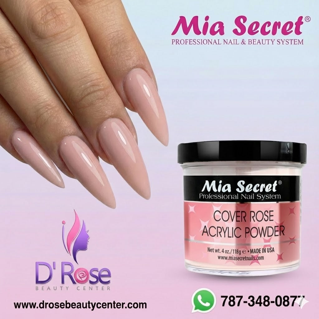 💖✨ Mia Secret® Cover ROSE – Acrílico Cover Profesional 4 oz | PL440-CR ✨💖