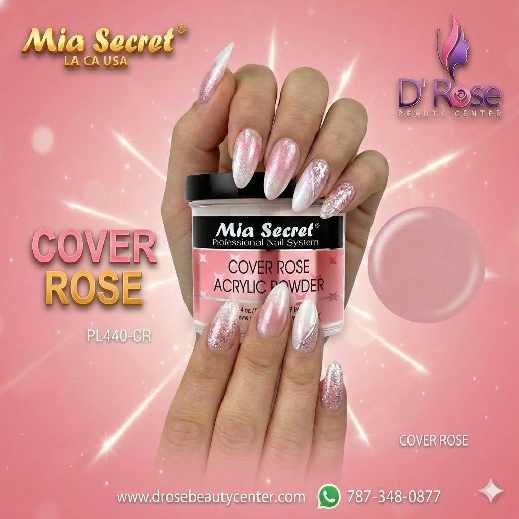 💖✨ Mia Secret® Cover ROSE – Acrílico Cover Profesional 4 oz | PL440-CR ✨💖