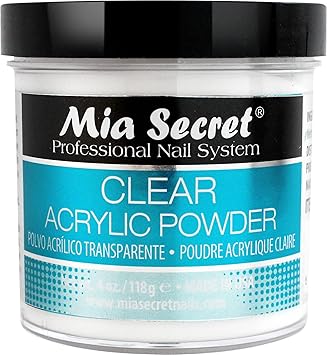 💎✨ Mia Secret® Clear Acrylic Powder 4 oz (118 g) – Acrílico Transparente Profesional PL440-C ✨💎