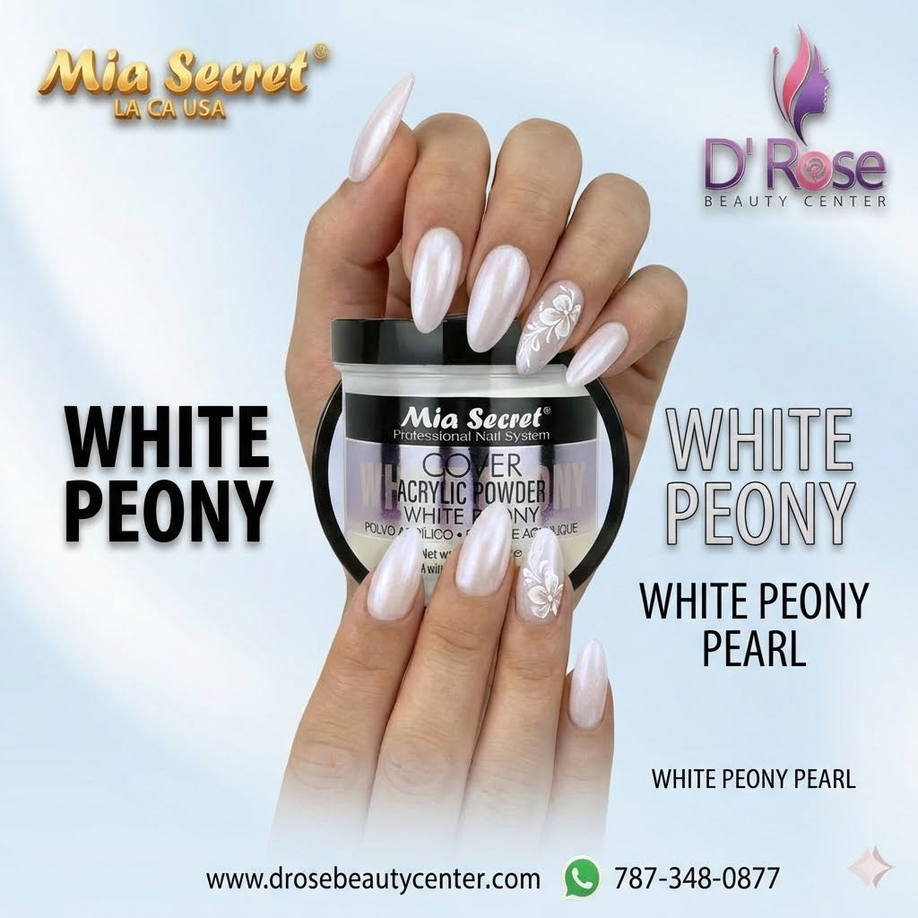 💖✨ Mia Secret® Cover WHITE PEONY 4 oz | Acrílico Cover Profesional PL440-NY ✨💖