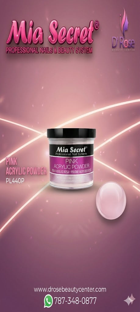 💖✨ Mia Secret® Pink Acrylic Powder 4 oz – Elegancia Natural Profesional (PL440-P) ✨💖
