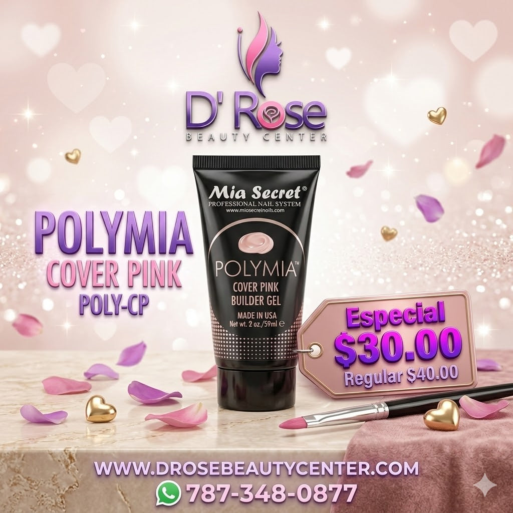 💅✨ Mia Secret® POLYMIA Cover Pink Builder Gel 2oz POLY-CP — Gel Constructor Profesional para Extensiones de Uñas ✨💅💅 (Copy)