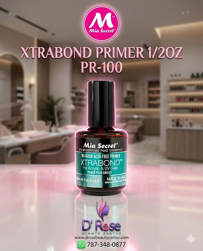 💅✨ Mia Secret XTRABOND Primer Acid Free PR-100 ½ oz | Adhesión Profesional Sin Ardor ✨💅