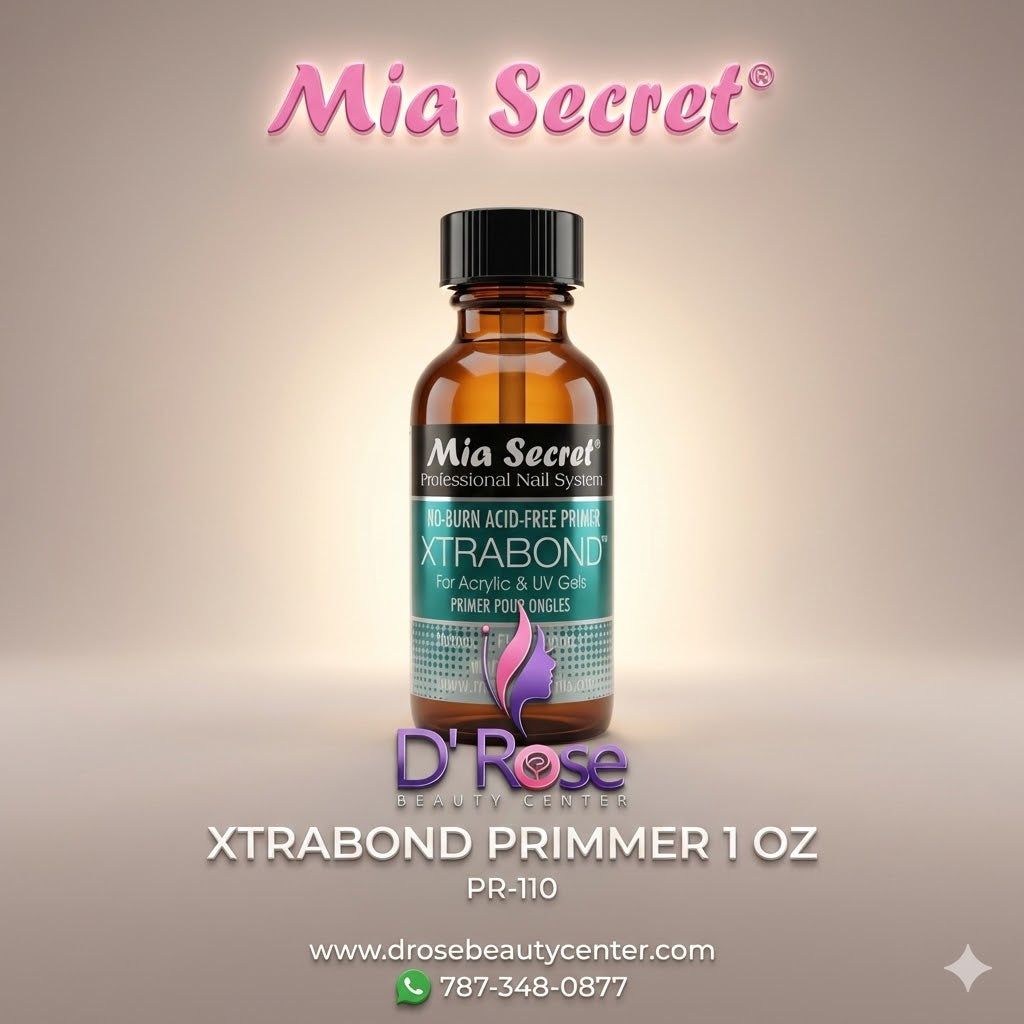 💅✨ XTRABOND Primer Acid Free PR-110 – 1 oz | Adhesión Profesional Sin Ardor | Mia Secret ✨💅