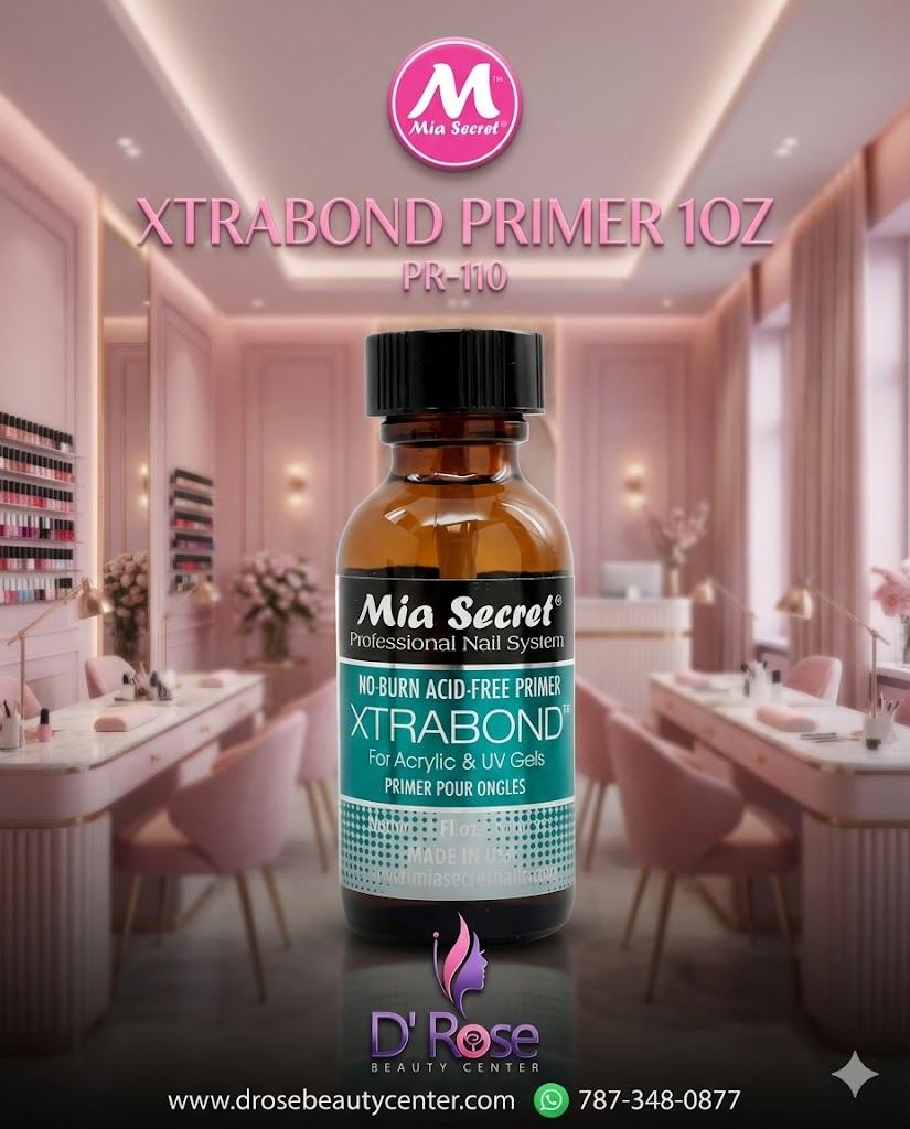 💅✨ XTRABOND Primer Acid Free PR-110 – 1 oz | Adhesión Profesional Sin Ardor | Mia Secret ✨💅