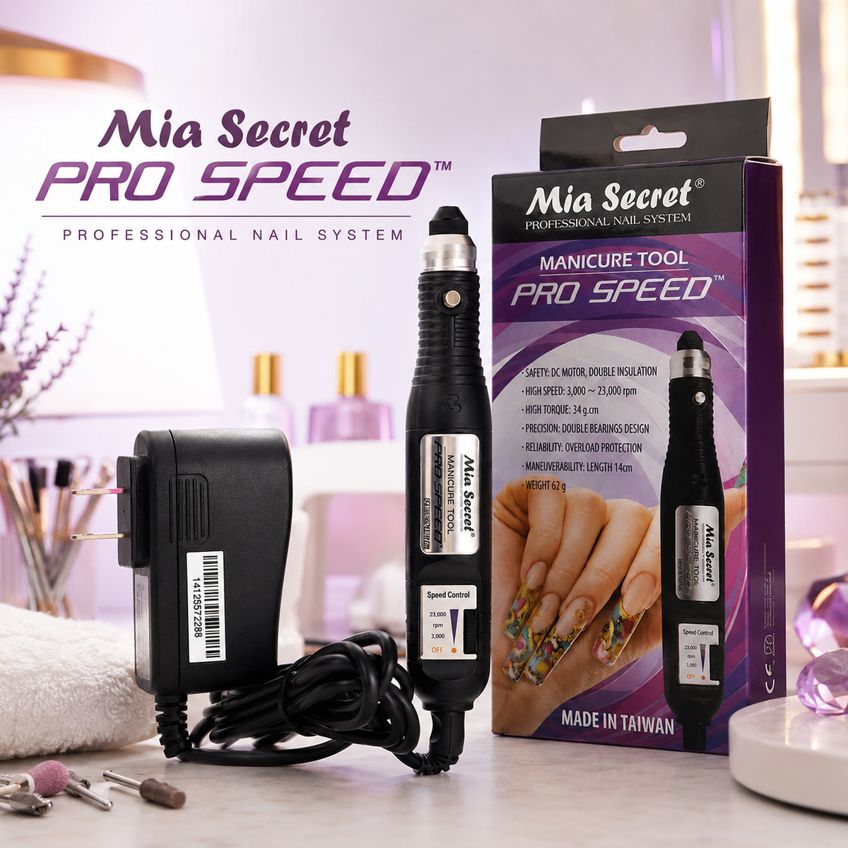 Mia Secret Pro Speed PRO-250 Manicure Tool 3,000–23,000 RPM