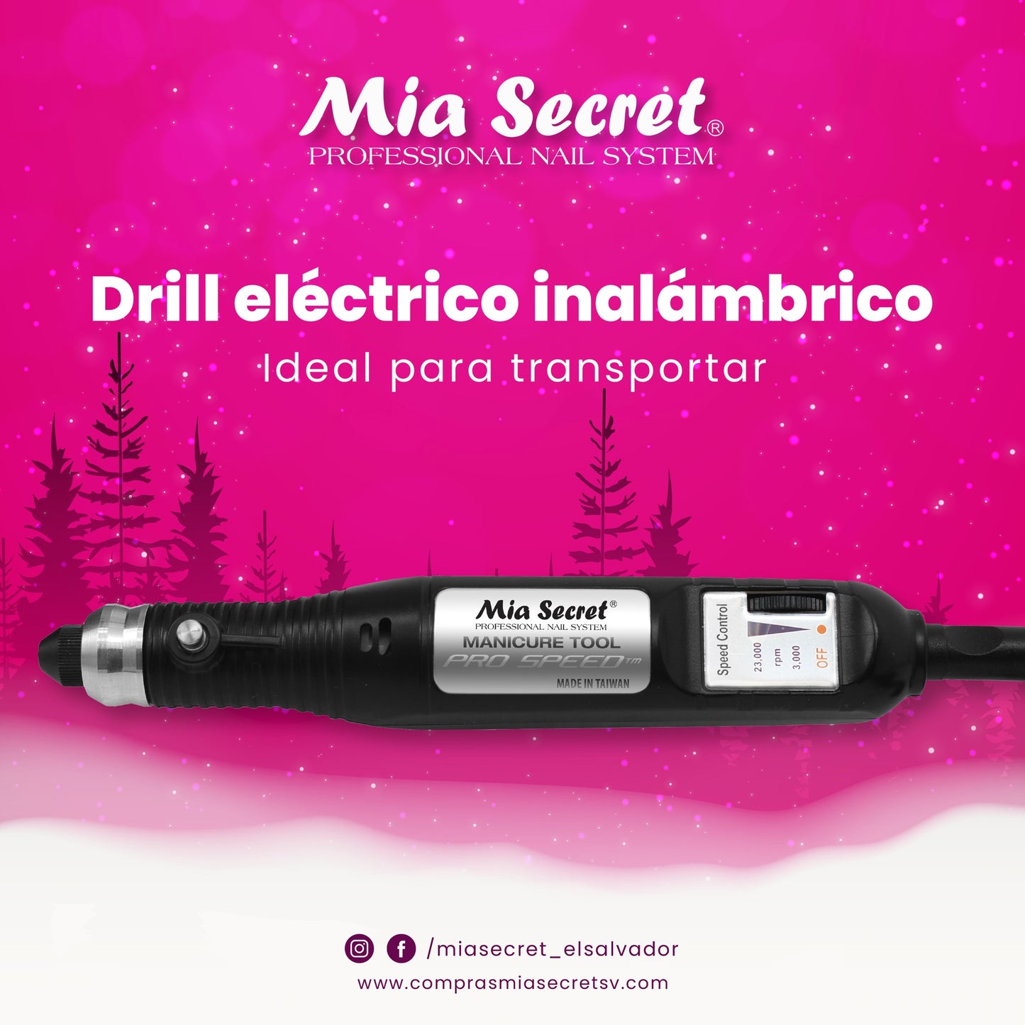 💅 MIA SECRET PRO SPEED DRILL PRO-250 – 23,000 RPM