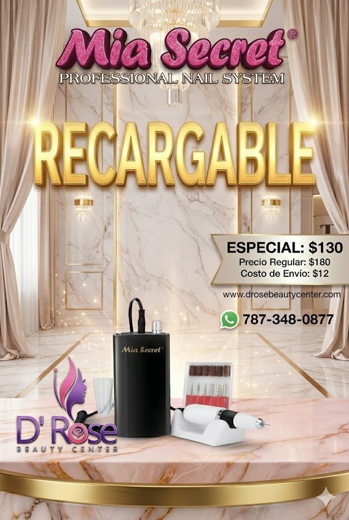 Mia Secret Pro-Speed Drill Recargable PRO-267 30,000 RPM | Pulidor Eléctrico Profesional