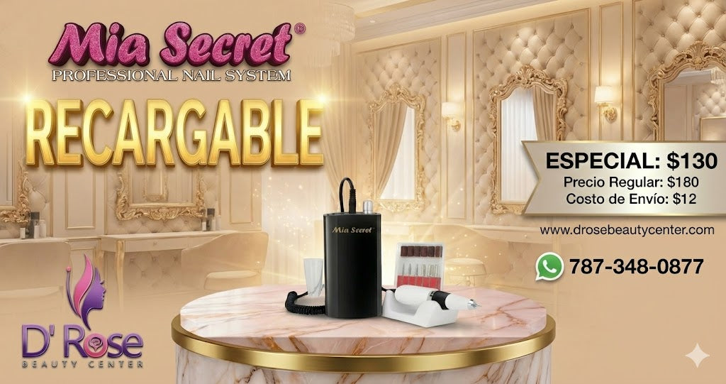 Mia Secret Pro-Speed Drill Recargable PRO-267 30,000 RPM | Pulidor Eléctrico Profesional