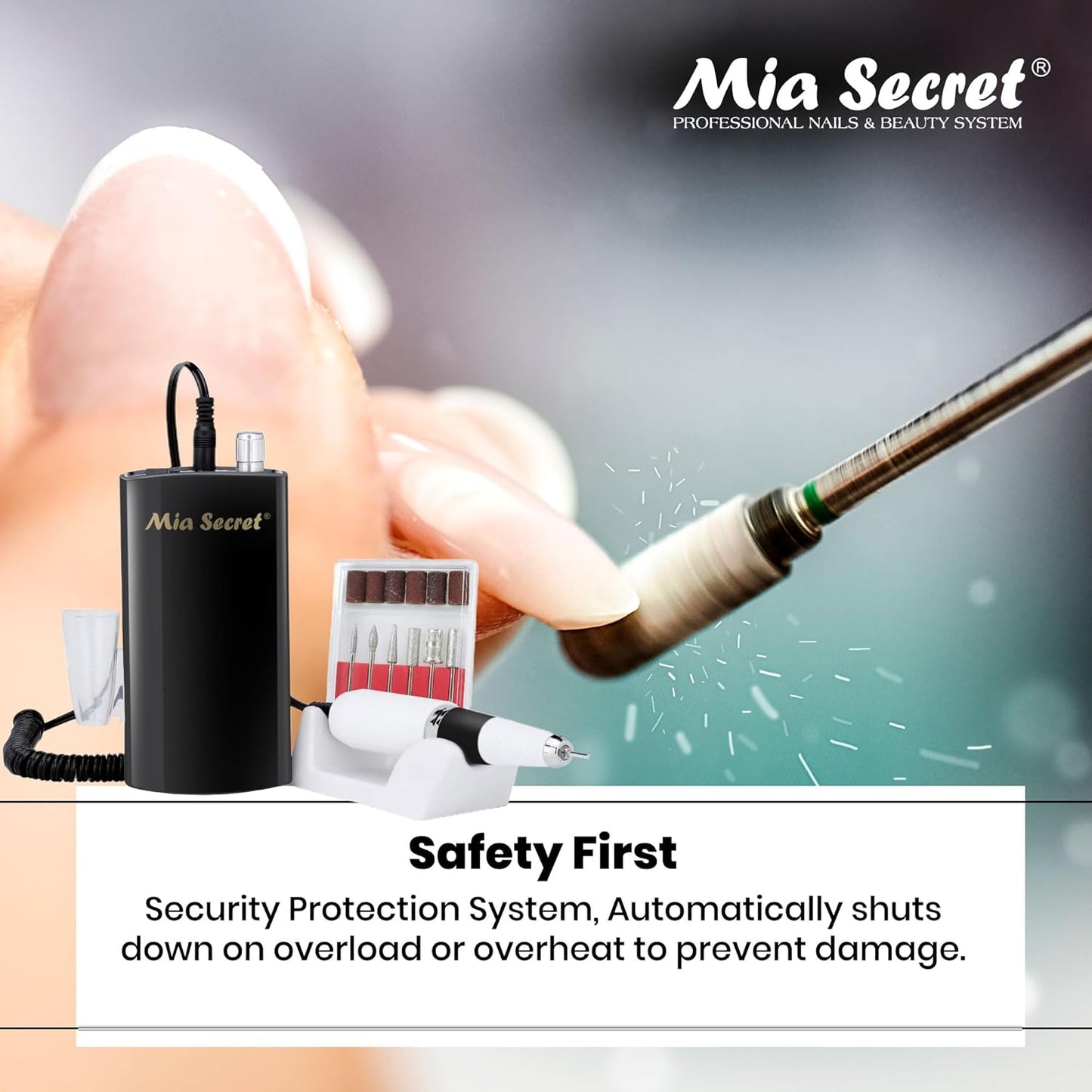 Mia Secret Pro-Speed Drill Recargable PRO-267 30,000 RPM | Pulidor Eléctrico Profesional