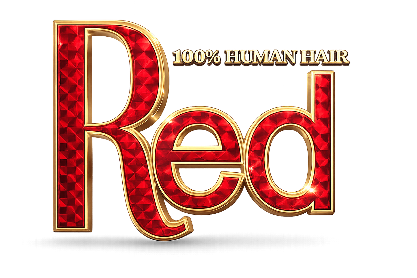 Red 100% Human Hair Straight Hair Color #30 12"