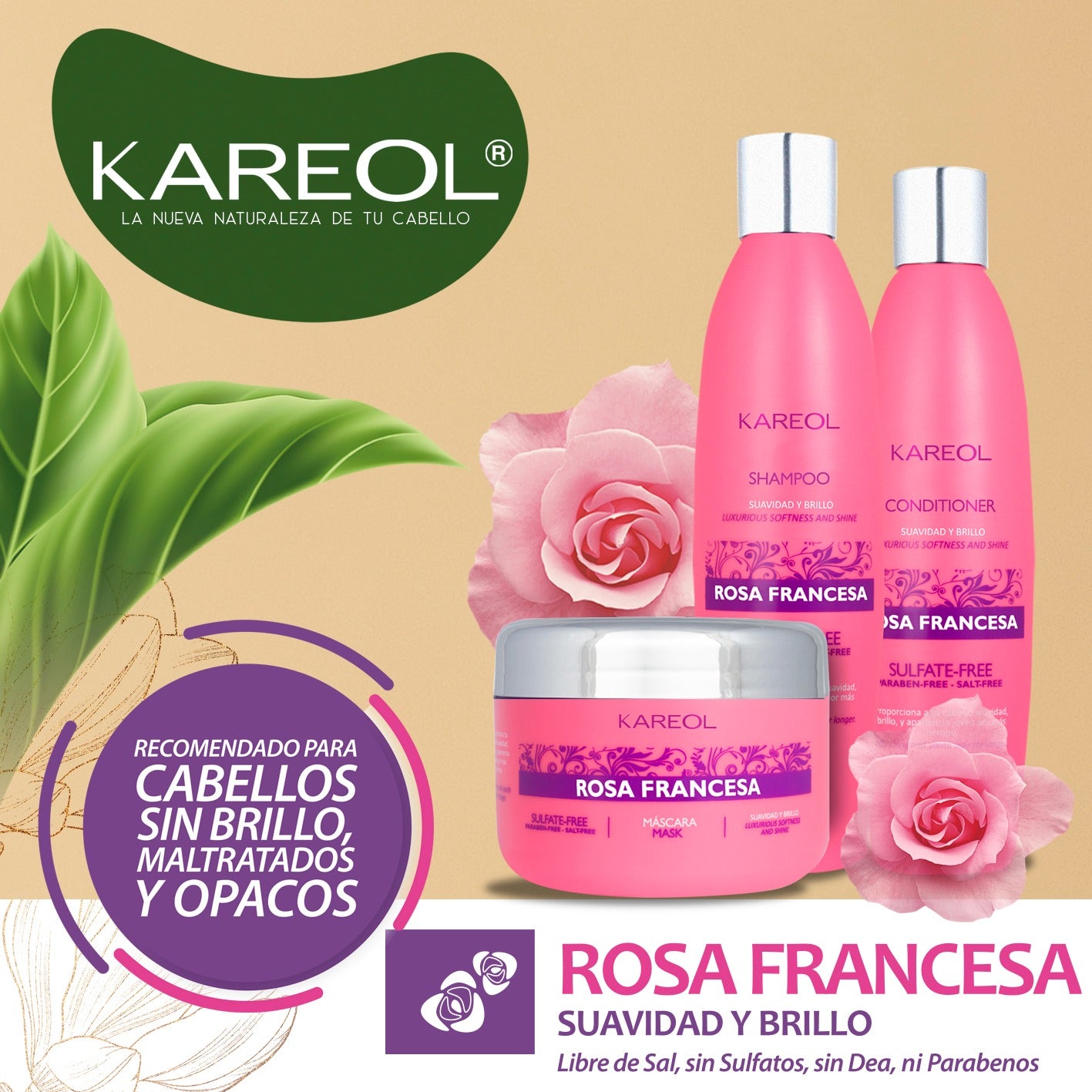 KAREOL ROSA FRANCESA ACONDICIONADOR 33.8OZ 383021000