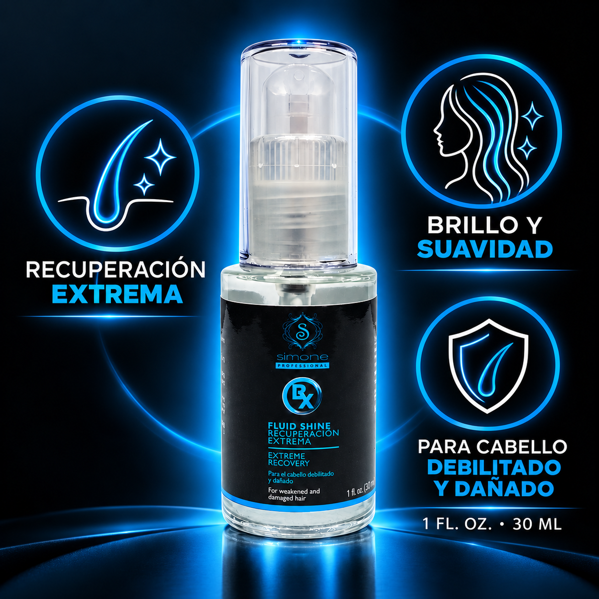 Simone Professional Botox Gotas de Brillo Recuperación Extrema 1 oz