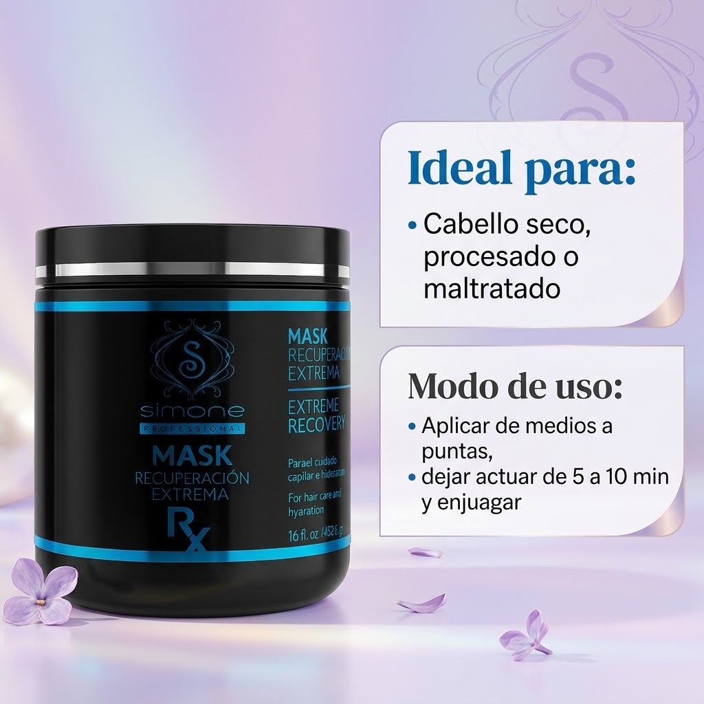 Mascarilla Botox Simone Professional Recuperación Extrema 16 oz
